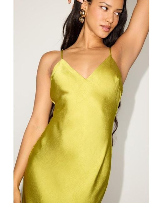 red backless mermaid dress AVEN Maxi Dress | Butter Yellow Halterneck Maxi Dress main image 1