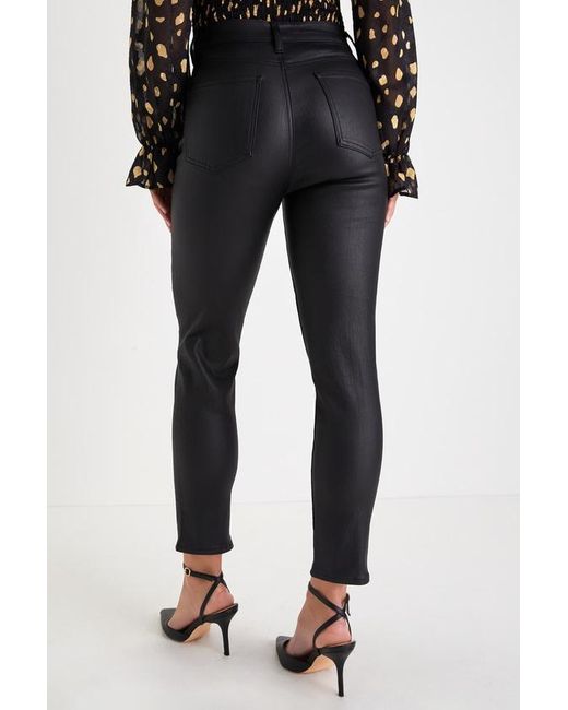 Daze Denim Black Daily Driver Coated High-Rise Skinny Jeans