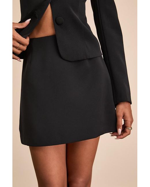 Lulus Black Eliana High-Rise Mini Skirt