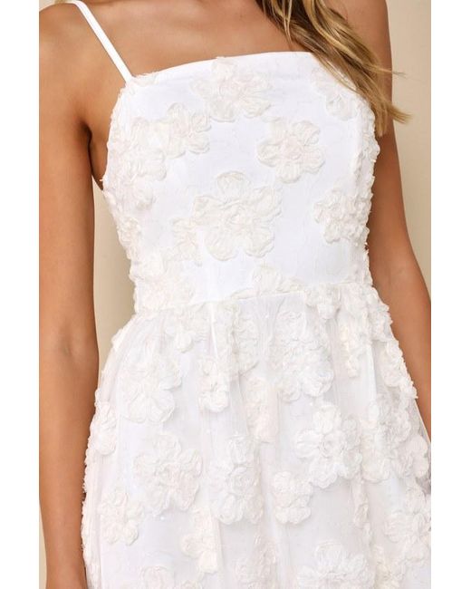 Lulus Natural Delightful Charisma Embroidered Sequin Mesh Midi Dress