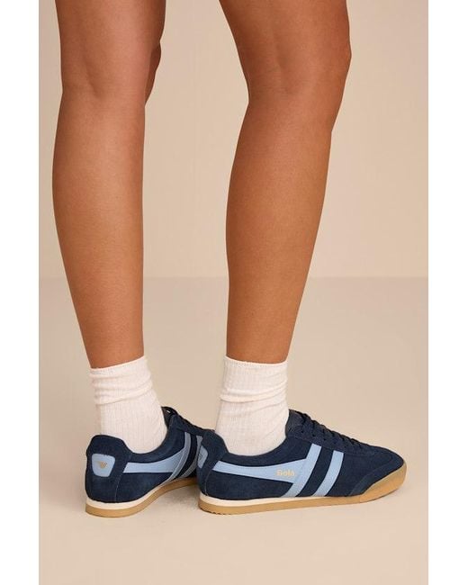 Gola Blue Apollo And Air Suede Lace-Up Sneakers