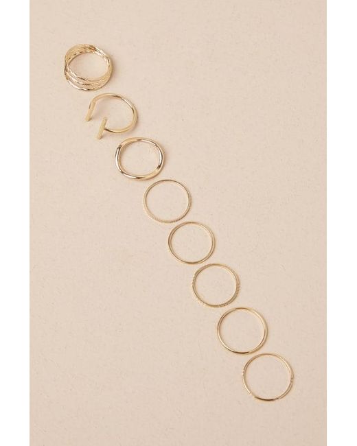 Lulus Natural Girls Night Out Ring Set
