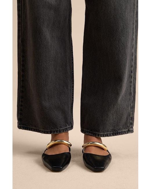Billini Black Mercer Mule Flats