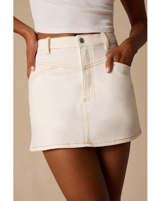 Lulus Natural Alaire Denim High-Rise Mini Skirt