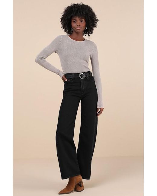 Levi's Natural Ribcage Wide-Leg High-Waisted Denim Jeans