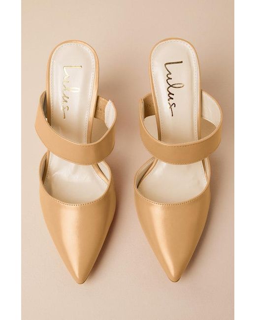 Lulus Gray Faire Pointed-Toe Mules