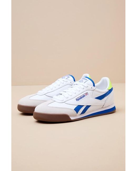 Reebok Blue Campio Xt Ftwr And Optimum Leather Sneakers