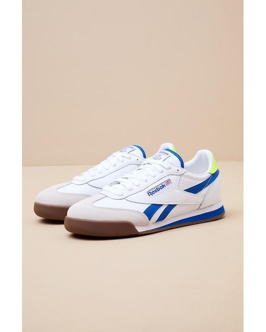 Reebok Blue Campio Xt Ftwr And Optimum Leather Sneakers
