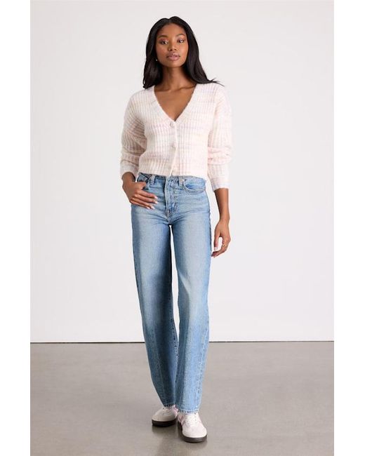 Lulus White Amberlynn Space Dye Cropped Cardigan