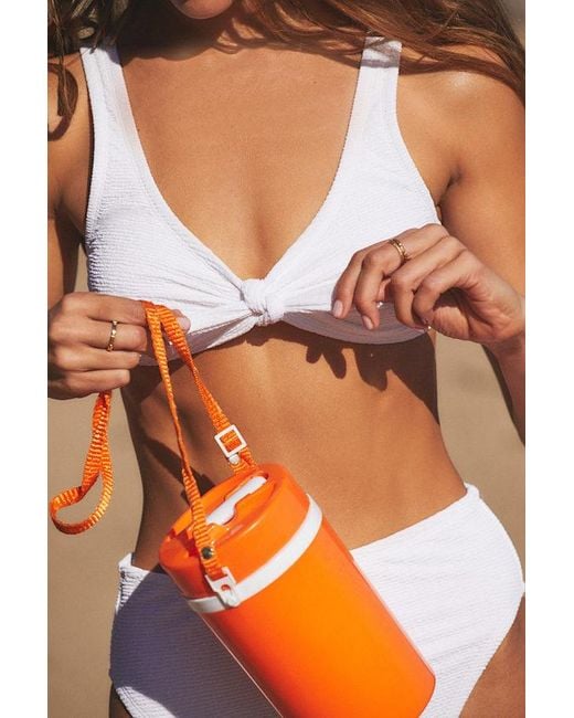 Lulus Brown Made For Sun Tie-Front Bikini Top