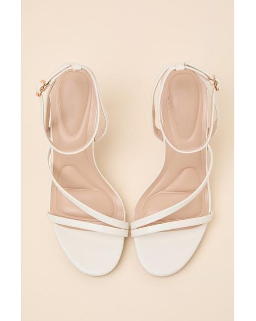 Lulus Pink Carmine Platform Ankle Strap High Heel Sandals