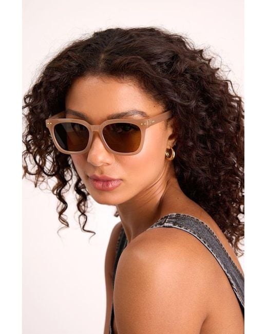 Lulus Black Navine Square Sunglasses