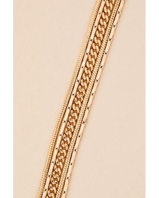 Lulus Black Annabeth Layered Bracelet