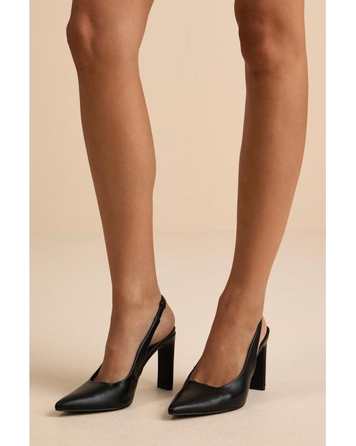 Lulus Natural Honorata Pointed-Toe Slingback Pumps