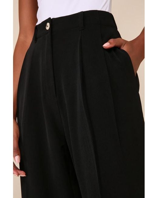 Lulus Brown Sophisticated Company Straight Leg Trouser Pants