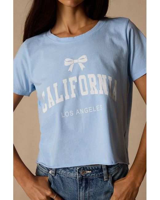 Prince Peter Blue California Cropped Graphic Tee
