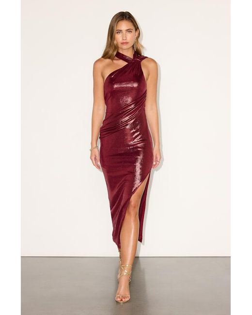 slim fit dress slacks Luna Halter Dress- Red – IMBUE main image 0