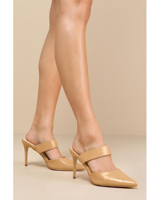 Lulus Gray Faire Pointed-Toe Mules