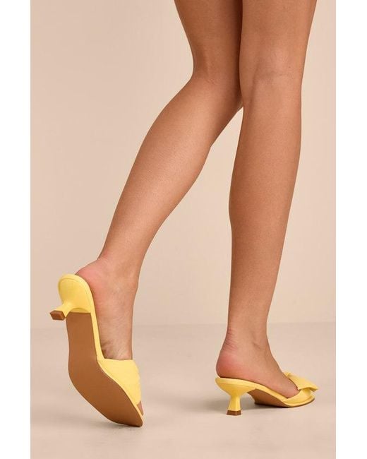 Matisse Natural Pompano Bow Kitten Heel Slide Sandals