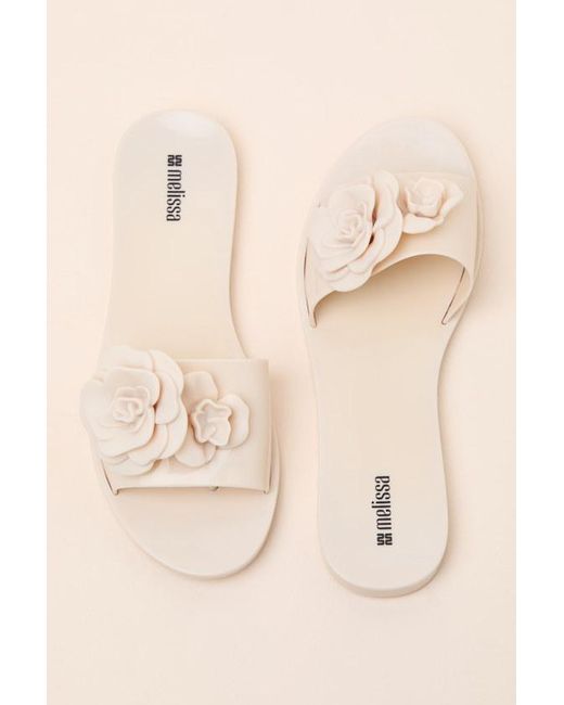 Melissa Natural Babe Petals Slide Sandals