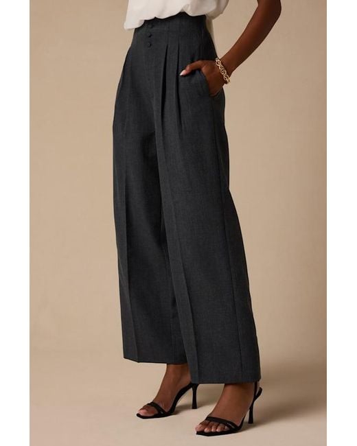 Lulus Natural Rina Pleated High-Rise Trousers