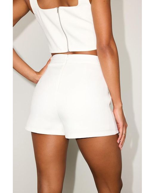 Lulus White Divinely Sunny Sleeveless Two-Piece Romper