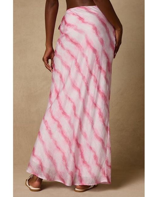 Lulus Pink Issa Striped Maxi Skirt