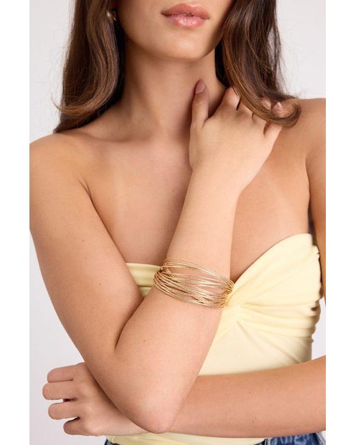 Lulus Natural Laurie Stacked Bangle Set
