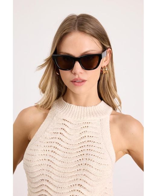 Lulus Natural Mystique Cat-Eye Sunglasses
