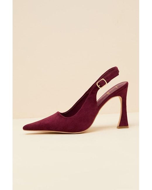 Lulus Pink Cadey Suede Pointed-Toe Slingback Pumps