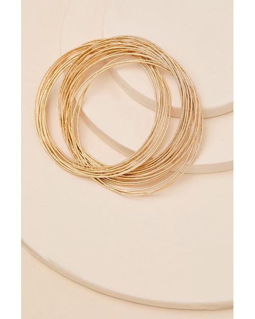 Lulus Natural Laurie Stacked Bangle Set