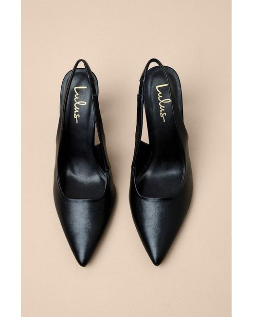 Lulus Natural Honorata Pointed-Toe Slingback Pumps