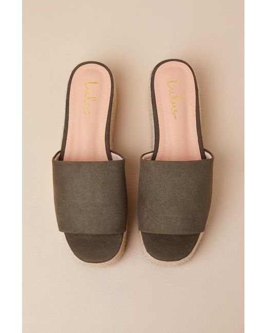 Lulus Natural O'Ahu 2 Suede Espadrille Platforms