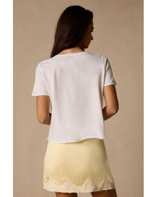 Prince Peter Natural Disco Cherry Cropped Graphic Tee