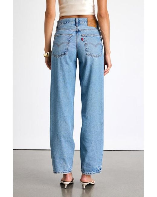Levi's Blue Baggy Dad Medium Mid-Rise Wide-Leg Jeans