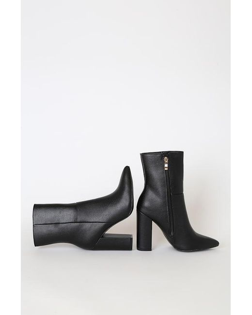 Lulus Blue Dawson Pebble Pointed-Toe Mid Calf Boots