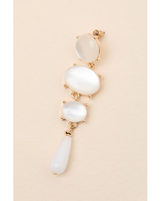 Lulus Black Ruiz Beaded Drop Earrings