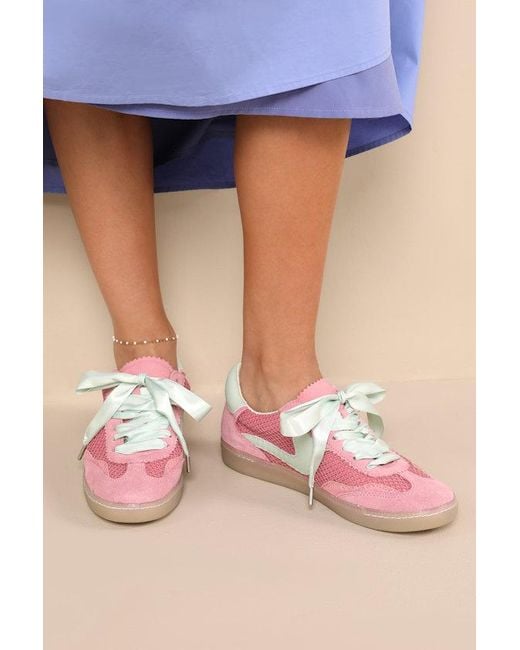 Dolce Vita Blue Notice Rose Multi Woven Mesh Sneakers