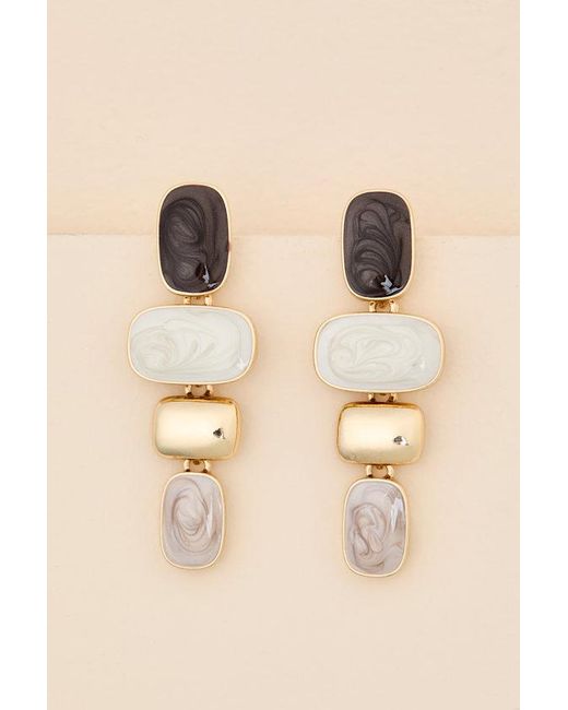 Lulus Natural Olivine Multi Stone Drop Earrings