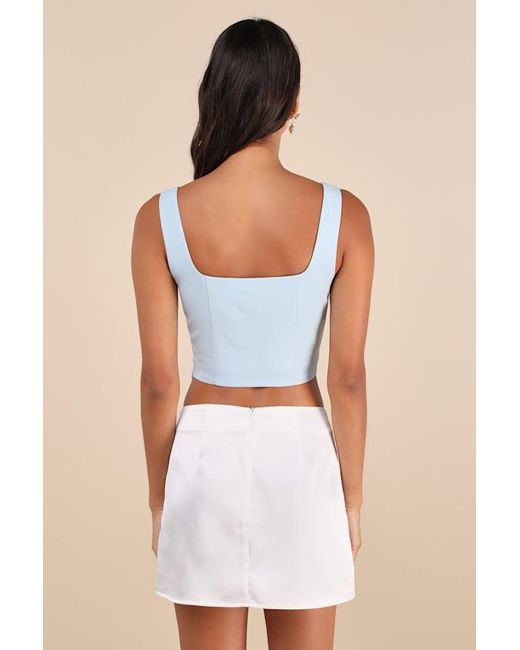 Lulus White Dainty Luxury Satin Bow Micro Mini Skirt