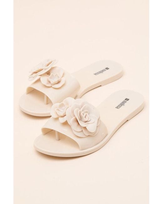 Melissa Natural Babe Petals Slide Sandals