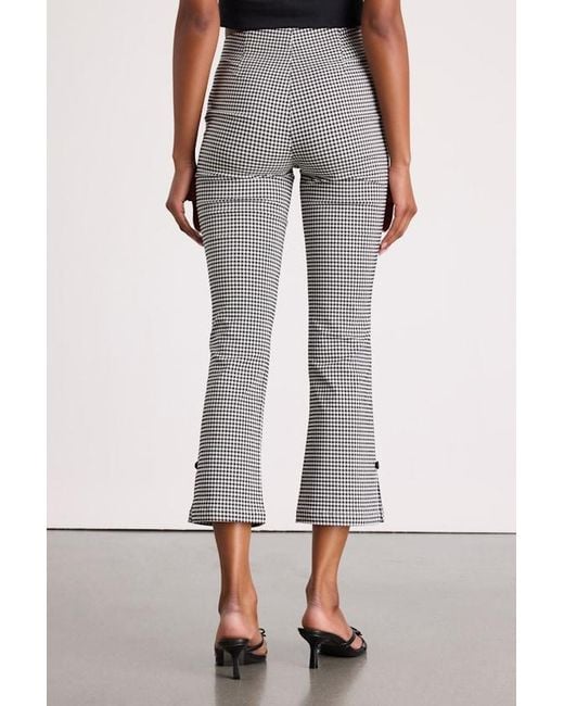 Lulus Multicolor Nomi And Gingham Cropped Flare Pants