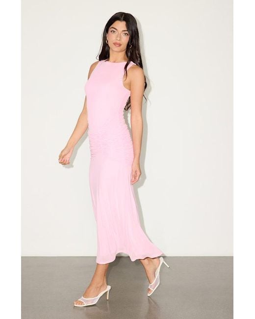 loren pink maxi dress 'Loren' Pink Maxi Dress
