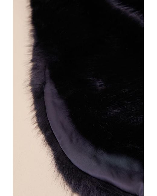 Lulus Black Upscale Approach Faux Fur Stole