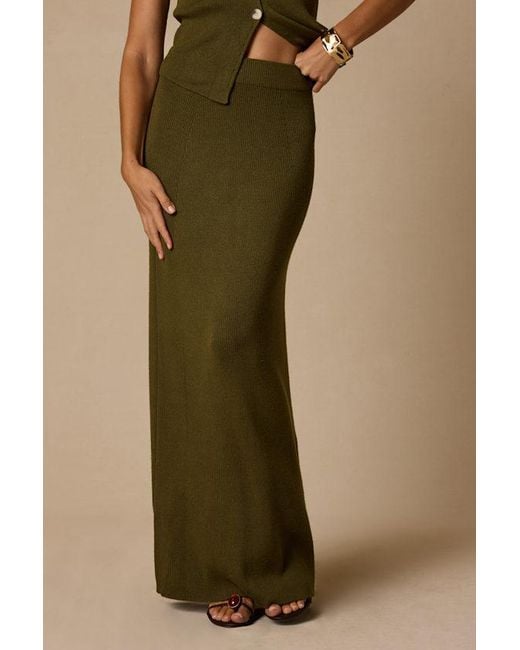 Lulus Natural Wyller Knit Two-Piece Maxi Dress