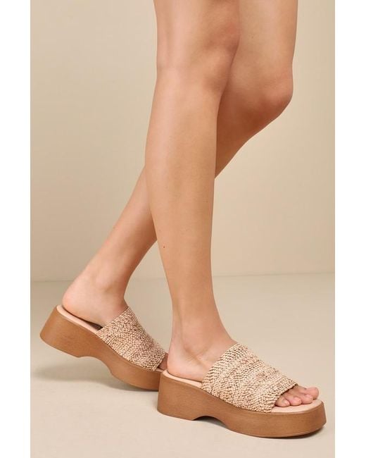 Steve madden platform slides on sale