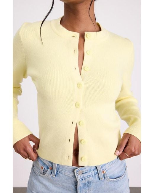 Lulus Blue Araya Button-Up Cardigan