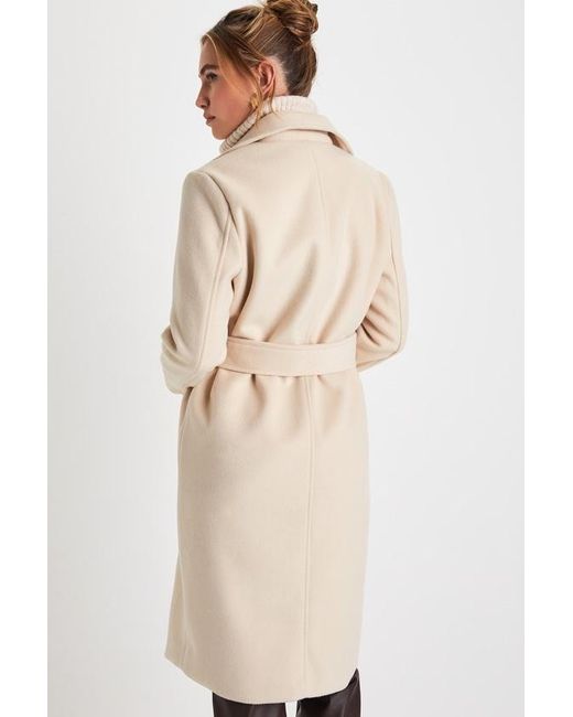 Lulus Natural Season Of Sophistication Cream Double-Breasted Coat