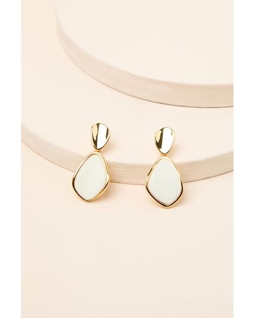 Lulus Brown Finnian Drop Earrings