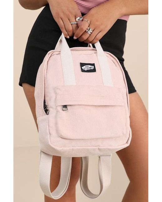 Vans Pink Low Key Corduroy Mini Backpack